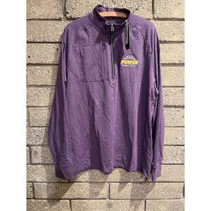 Cutter & Buck Power Basketball Purple Quarter-Zip Pullover L Sustainable Materia